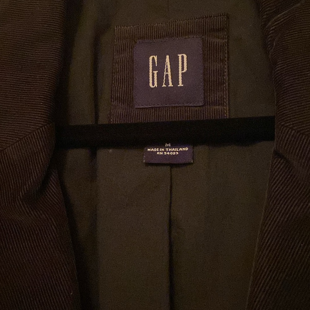 Men’s Gap corduroy blazer black jacket - Picture 2 of 6